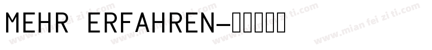 MEHR ERFAHREN字体转换